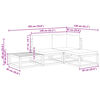 vidaXL 4-tlg. Gartensofa-Set mit Kissen Holz Akazie & Seil