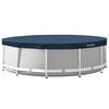 INTEX Poolabdeckung INTEX &Oslash;366 x 20 cm Rund PVC Dunkelblau und Grau