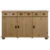 vidaXL Sideboard 134x39x79,5 cm Massivholz Kiefer
