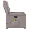 vidaXL Massagesessel Elektrisch Taupe Stoff