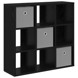 vidaXL Sideboard Schwarz Eichen-Optik 73,5 x 24 x 69,5 cm