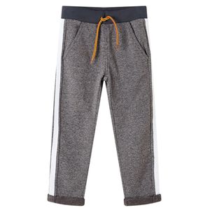 Kinder-Trainingshose Dunkelgrau Melange 104