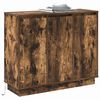 vidaXL LED-Sideboard Ger&auml;ucherte Eiche 90 x 32 x 75 cm Holzwerkstoff