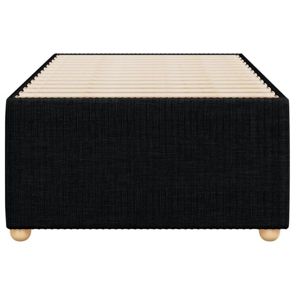 vidaXL Bettgestell Schwarz Stoff