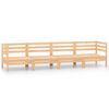 vidaXL 4-tlg. Garten-Lounge-Set Kiefer Massivholz