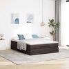 vidaXL Ottoman-Bett mit Matratze Dunkelbraun 140x200 cm Stoff