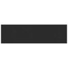 vidaXL Fensterbank Schwarz mit Holzmaserung 160 x 45 x 4,5 cm PVC