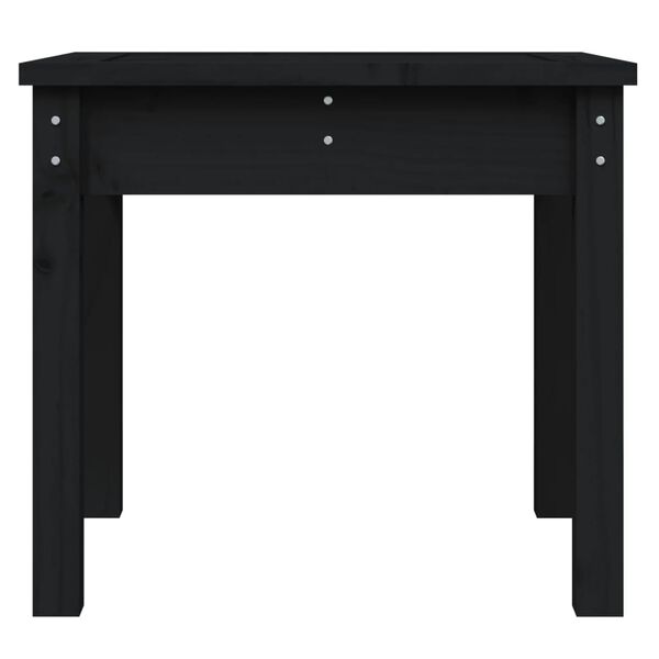 vidaXL Gartenbank Schwarz 50x44x45 cm Massivholz Kiefer