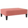 vidaXL Schlafsofa 2-Sitzer mit Hocker Rosa Samt