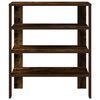 vidaXL Schuhregal Räuchereiche 61x32x70 cm Holzwerkstoff