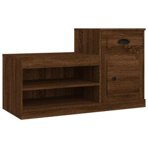 vidaXL Schuhschrank Braun Eichen-Optik 100x42x60 cm Holzwerkstoff