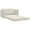 vidaXL Schlafsofa 110cm Creme Samt