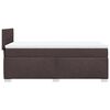 vidaXL Boxspringbett mit Matratze Dunkelbraun 90x190 cm Stoff