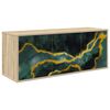 vidaXL Wandmontierter TV-Schrank WIJHE 102 x 33 x 40 cm Sonoma-Eiche
