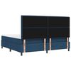 vidaXL Boxspringbett mit Matratze mit LED Blau 200 x 200 cm Stoff