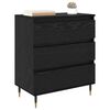 Sideboard Schwarz Eichen-Optik 60 x 35 x 70 cm Holzwerkstoff