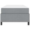 vidaXL Boxspringbett mit Matratze Hellgrau 90 x 190 cm Stoff