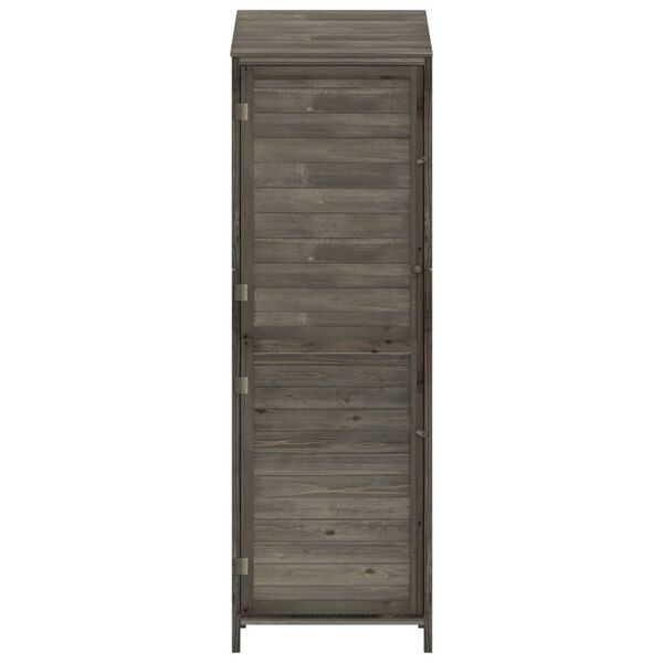 vidaXL Geräteschuppen Anthrazit 55x52x174,5 cm Massivholz Tanne