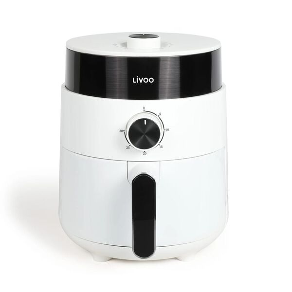 Livoo Multifunktions-Hei&szlig;luftfritteuse 2,5 L 1200 W Wei&szlig;