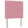 vidaXL Aufbewahrungsbett mit Matratze Rosa 90 x 200 cm Samt