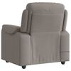 vidaXL Massagesessel Taupe Stoff