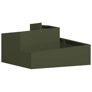 vidaXL Garten-Pflanzgef&auml;&szlig; Olive Gr&uuml;n 80 x 80 x 50 cm