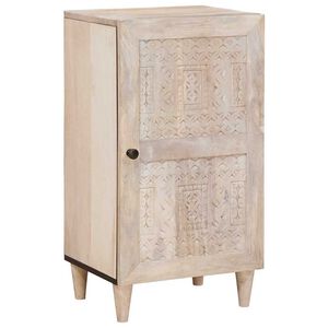 vidaXL Sideboard Bleached White 40 x 33 x 75 cm Massivholz Mango