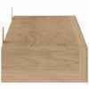 vidaXL Wandregale 2 Stk. 110x15x4 cm Massivholz Teak
