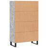 vidaXL Highboard Betongrau 69,5x31x115 cm Holzwerkstoff
