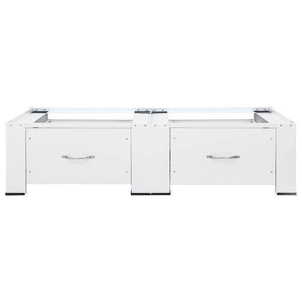 vidaXL Doppel-Untergestell f&uuml;r Waschmaschine und Trockner Wei&szlig;