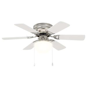 vidaXL Deckenventilator mit Licht &Oslash; 82 cm Wei&szlig;