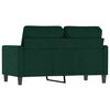 vidaXL 2-Sitzer-Sofa Dunkelgr&uuml;n 120 cm Samt