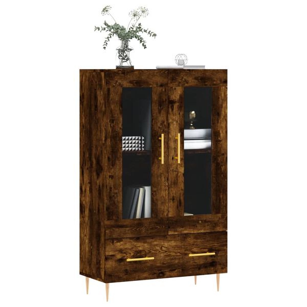 vidaXL Highboard Räuchereiche 69,5x31x115 cm Holzwerkstoff