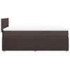 vidaXL Boxspringbett mit Matratze Dunkelbraun 80x200 cm Stoff