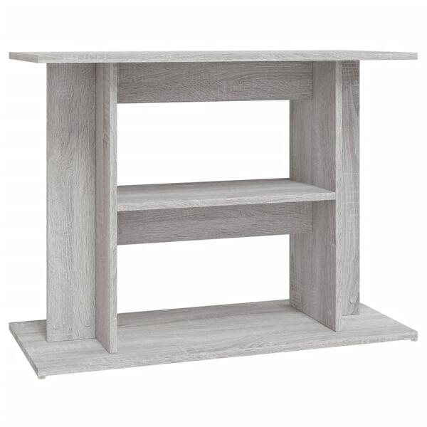 vidaXL Aquariumständer Grau Sonoma 80 x 35 x 60 cm Holzwerkstoff