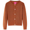 vidaXL Kinder-Strickjacke Cognac 128