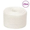 vidaXL Arbeitsseil Wei&szlig; 12 mm 25 m Polypropylen
