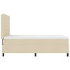 vidaXL Boxspringbett mit Matratze mit LED Creme 160 x 200 cm Stoff