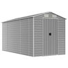 vidaXL Gartenhaus Hellgrau 191x385x198 cm Verzinkter Stahl