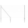 vidaXL Zaunpfosten Silber 25 x 1,4 m (25 mm Netz) Stahl