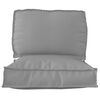vidaXL Palettenkissenset 2 pcs Grau Oxford-Stoff