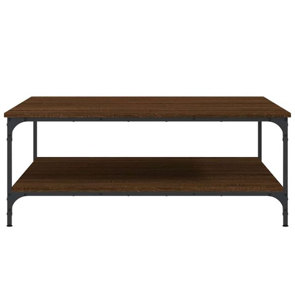 vidaXL Couchtisch Braun Eichen-Optik 100x100x40 cm Holzwerkstoff