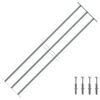 vidaXL Fenstergitter Verstellbar mit 3 Querst&auml;ben 1000-1500 mm