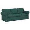 vidaXL Sofa 2 pcs Dunkelgr&uuml;n 215 x 82 x 80 cm Stoff