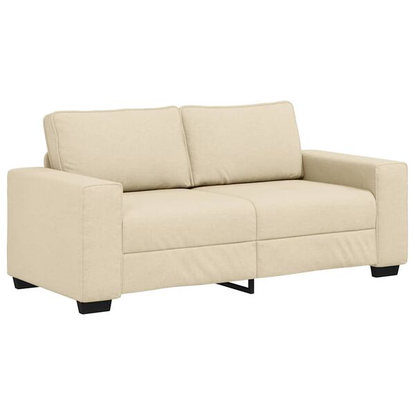vidaXL 2-Sitzer-Sofa Creme 140 cm Stoff