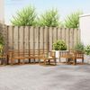 vidaXL Outdoor-Sofagarnitur 7 pcs Natur Massivholz Akazie