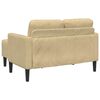 vidaXL 2-Sitzer-Sofa mit Chaiselongue L-Form Graugrün 125 cm Leinen