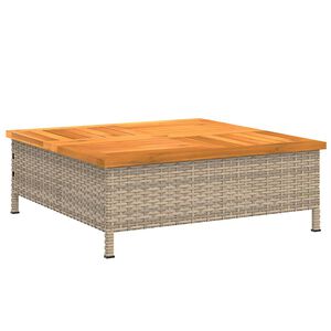 vidaXL Verkleidung f&uuml;r Sonnenschirmst&auml;nder Beige 70x70x25 cm Akazie