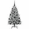 vidaXL Künstlicher Weihnachtsbaum Grün und Weiß 120 cm PVC und Metall