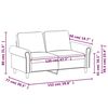 vidaXL 2-Sitzer-Sofa Creme 120 cm Samt
